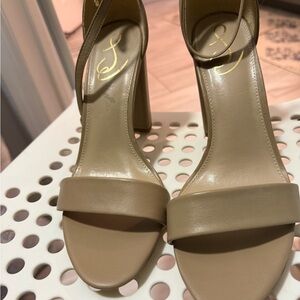 Sam Edelman Tan Block Heel Sandals